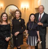 Sylvia Hemingway, Ambassador Nancy Brinker, Jennifer Lang, George Pataki(c) John Sanderson/AnnieWatt.com