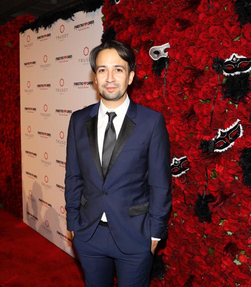 Lin Manuel Miranda, Emmy award winner Hamilton show on Broadway