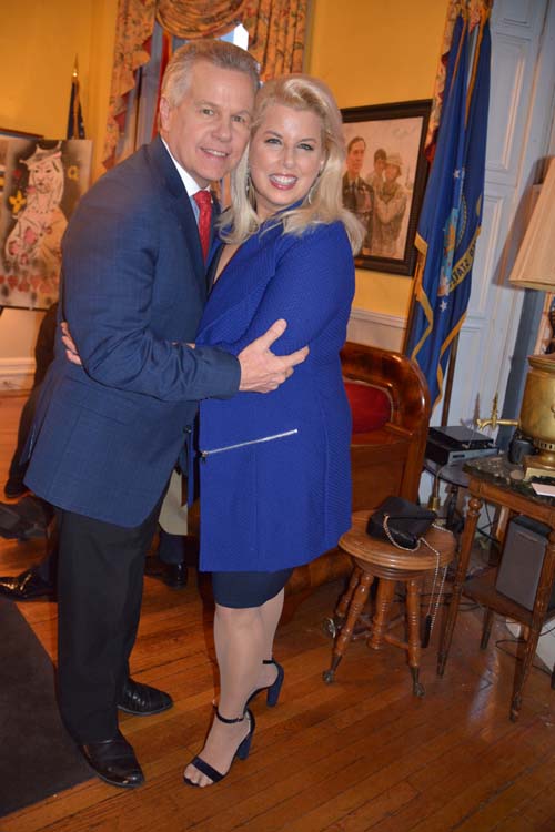 Tomaczek Bednarek and Rita Cosby. Photo by:  Rose Billings/Blacktiemaagzine.com