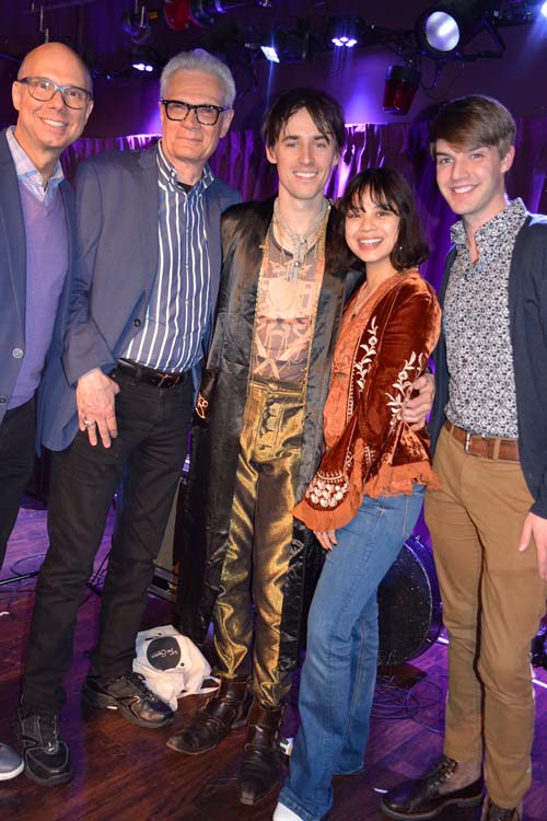 Richie Ridge, Preston Ridge, Reeve Carney, Eva Noblezada and Mark William . Photo by: Rose Billings/Blacktieagazine.com