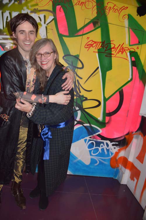 Reeve Carney and his wonderful Mother. Photo by: Rose Billings/Blacktiemaagzine.com