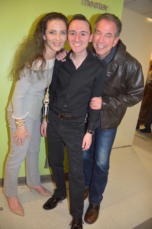 JoAnne Furshpan, Charlie Romeo and Bernie Furshpan Getting Hugs. Photo by: Rose Billings/Blacktieaagzine.com