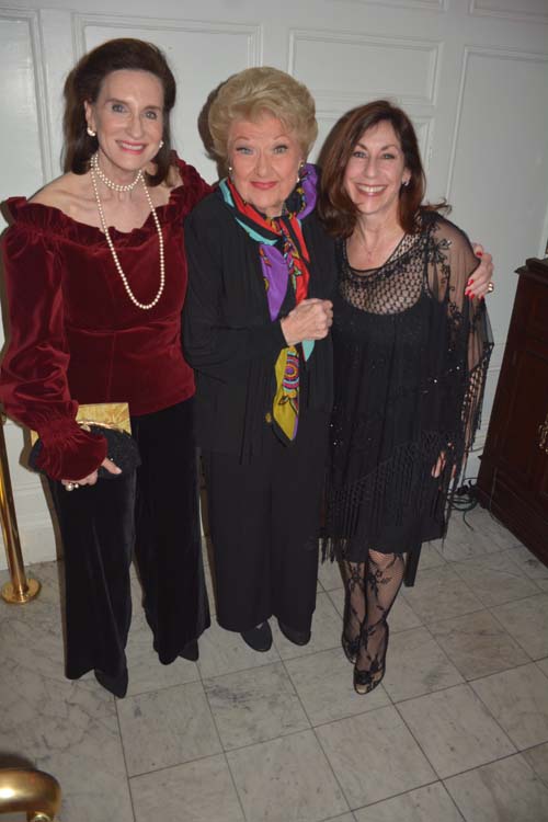 Norma Davidoff, Marilyn Maye and Vicki Sander, co-producer. Photo by: Rose Billlings/Blacktiemaagzine.com