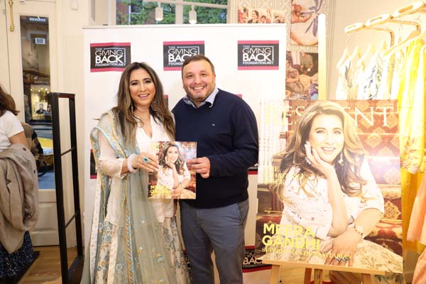 Meera Gandhi and Resident publisher Christopher Pape.Photos By Snaps India, Jaffer