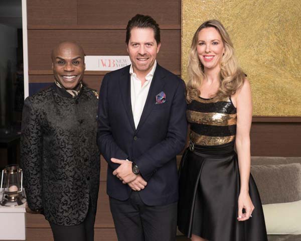 Actor and VOB Emcee Nathan Lee Graham, VOB Artistic Director Daniel Serafin,VOB President and Executive Director Silvia Frieser.