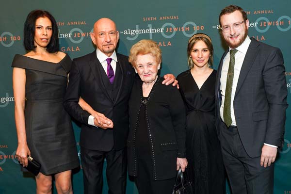 Daniela Lavender, Sir Ben Kingsley, Halina Silber, Mushka Efune and Dovid Efune by PMC?SEan Zanni