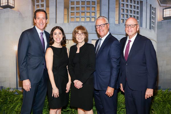    Howard Unger, Stacey Saiontz, Sara J. Bloomfield, Gary Jacob and Howard M. Lorber.  Photo by:  Michael Priest Photography