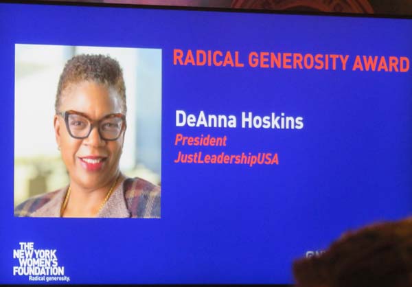 Honoree, DeAnna Hoskins, President & CEO of JustLeadershipUSA. Photo by: Joyce Brooks/Blacktiemagazine.com