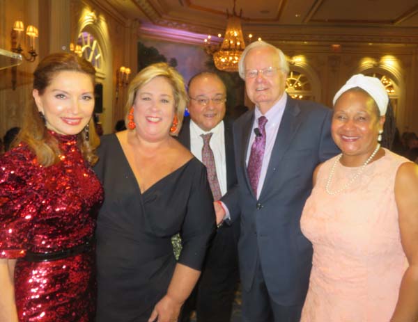 Philanthropist, Jean Shafiroff, Assemblywoman Rebecca Seawright,Jay Hershenson, Bill Mpyers and Rosita M. Romero. Jay Hershenson, Bill Mpyers and Rosita M. Romero, Jay Hershenson, Bill Mpyers and Rosita M. Romero. Photo by: Joyce Brooks/Blacktiemagazine.com