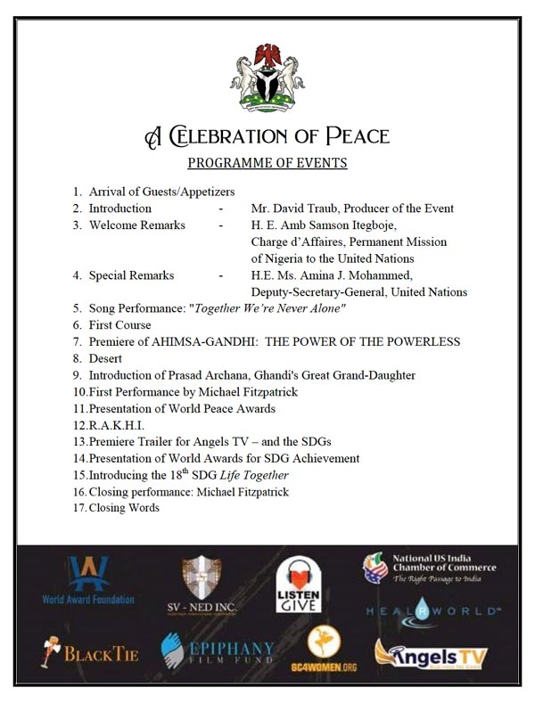 celebration of peace