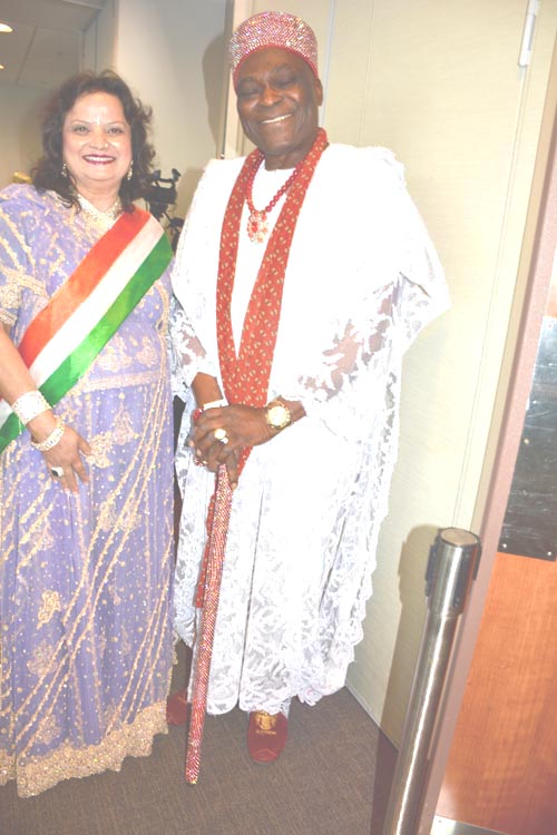 King Adedapo Aderemi Adeen,Purnima Voria -Founder and CEO National US India Chamber of Commerce
