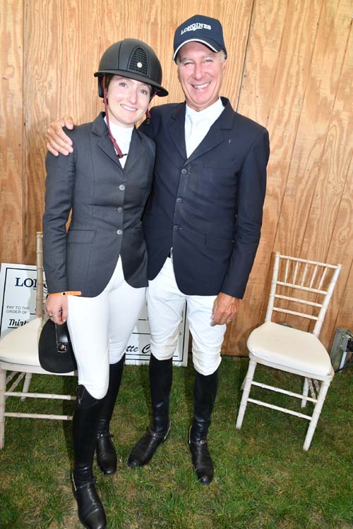 Lucy Deslauniers 2nd Prize with Dad Mario Deslauniers Grand Prix Winner . Photo by: Rose Billings/Blacktiemagazine.com