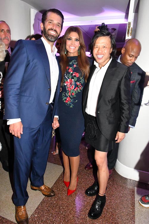 Donald Trump Jr, Kimberly Guilfoyle and Zang Toi. Photo by: Rose Billings/Blacktiemagazine.com