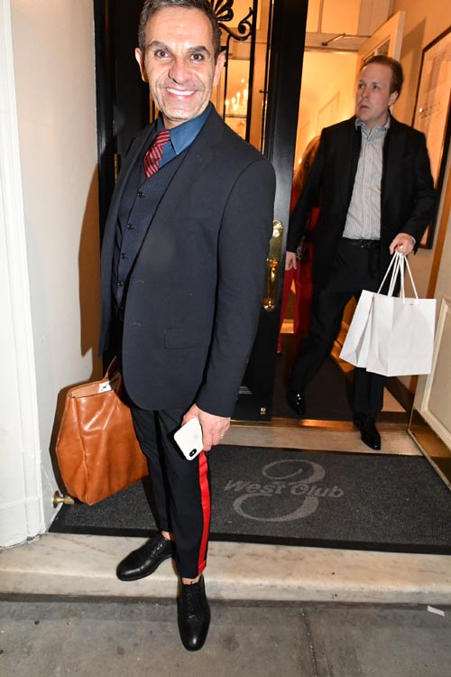 Harris Theophanous Makes A Handsome Exit.Photo by: Rose Billings/Blacktiemagazine.com