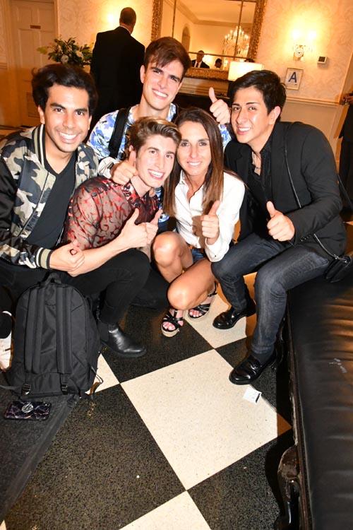 Samuel Gonzalez, Michael Vasallo, Oscar Juarez, Jennifer Reiner and Riyad Judah.Photo by: Rose Billings/Blacktiemagazine.com