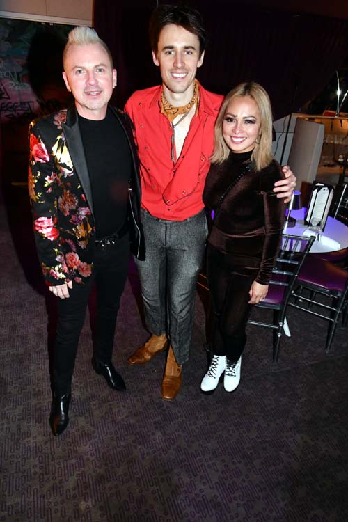   Kenny Lewis, Reeve Carney and Lynn Gamez . Photo by:  Rose Billings/Blacktiemagazine.com