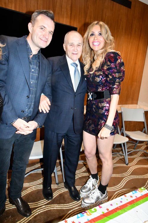 .Saturday night Lieba hosted former Police Commisssioner Ray Kelly and his newscaster son Greg for an evening of food and entertainment. Guests swarmed the Kelly's for the photos as they are much beloved by the City of New York . Photo by: Rose Billings/Blacktiemagazine.com