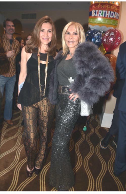 Maria Fishel joined the Saturday night birthday festivities for Lieba with her great friend Andrea Warshaw Wernick. Maria's youthful appearance was noted by many.. Photo by: Rose Billings/Blacktiemagazine.com