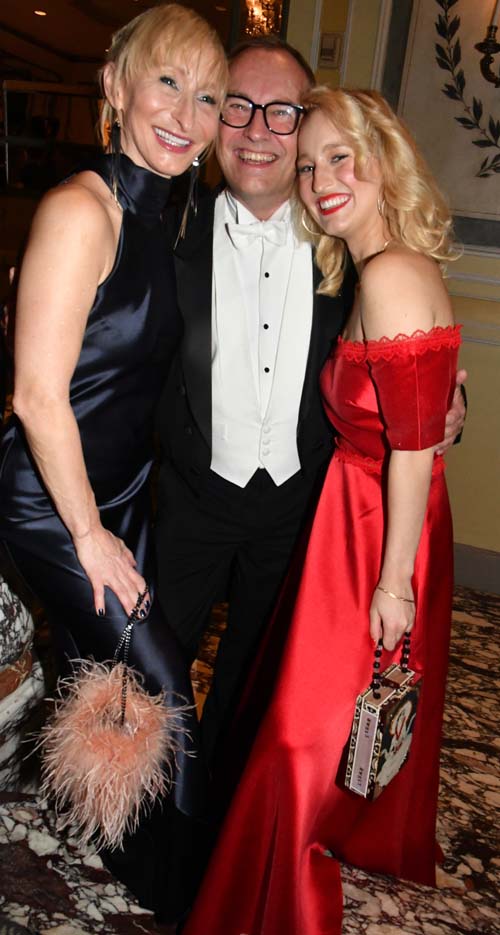Honored Guest Andreas Fibiq Chairman & CEO of International Flavors & Fragrances, Inc. and his lovely wife and daughter. Photo by: Rose Billings/Blacktiemagaizne.com