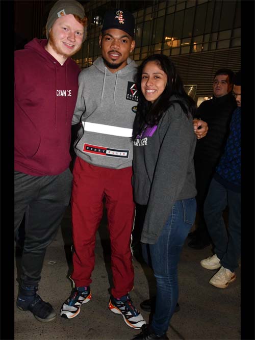 Sean Leibold, Chance The Rapper and Christine Cespedes. Photo by: Rose Billings/Blacktiemagazine.com