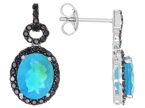 Blue Ethiopian Opal earrings from JTV Jewelry Television