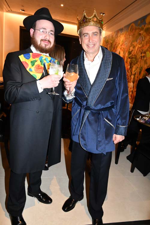 Rabbi Berel Lerman and Ken Fishel. Photo by: Rose Billings/Blacktiemagazine.com