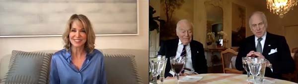 Emmy award-winning journalist Paula Zahn and ADDF Co-Chairmen and Co-Founders Leonard A. and Ronald S. Lauder