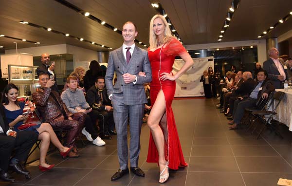 Hayden Kopser wearing Alan David Custom suits ,