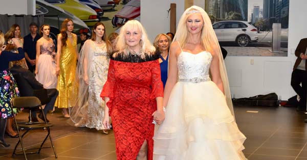 Fashion Designer Valda and Angelina Shipilina and other models.