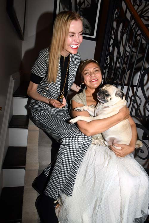 Barbara Regna, Mariebelle Lieberman and pup Willow. Photo by: Rose Billings/Blacktiemagazine.com