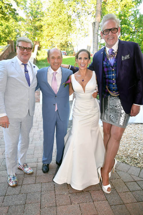 John Williams and Dawn Derow with Jim McGinnis & Ray DeForest . Photo by: Rose Billings/Blacktiemagazine.com