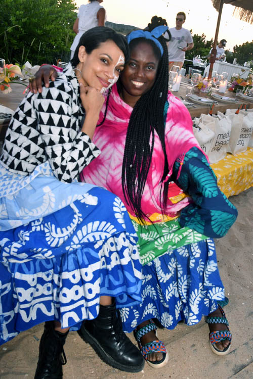 Rosario Dawson and co-founder Studio 189 Abrima. Photoby: Rose Billings/Blacktiemagazine.com
