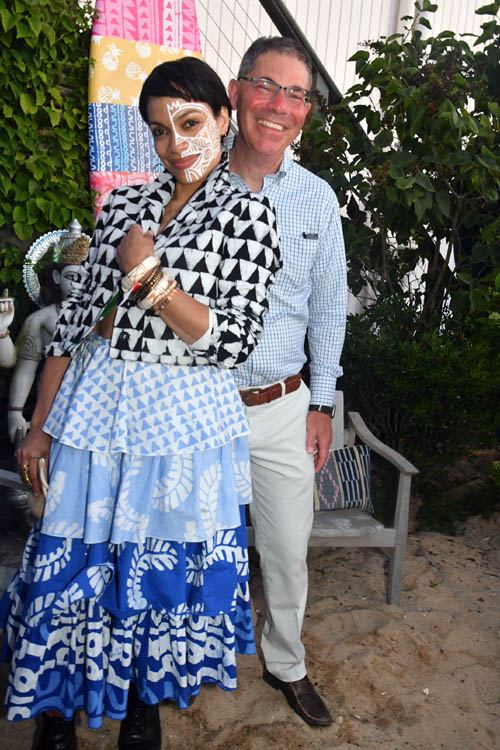 Rosario Dawson and Tony Spring. Photo by: Rose Billings/Blacktiemagazine.com