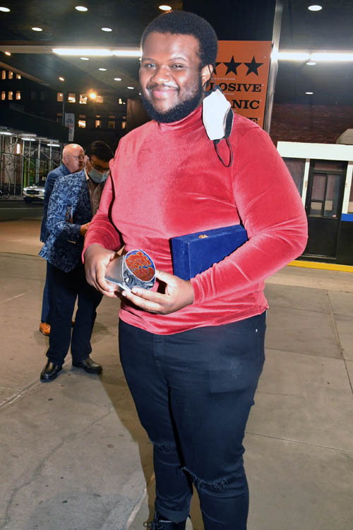 Jaquel Spivey, Honoree "A Strange Loop".Photo by: Rose Billings/Blacktiemagazine.com