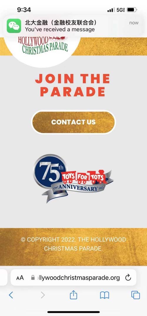 The Hollywood Christmas Parade