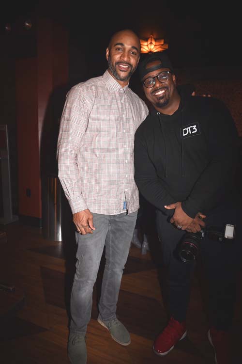 David Tyree and his special Brother. Photo by:  Rose Billings / Blacktiemagazine.com