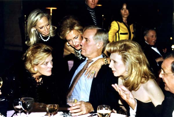 Nancy Missett, Karen LeFrak, Mai Hallingby Harrison, David Patrick Columbia, Joan Schnitzer Levy, Jonathan Farkas. Photo by Mary Hillyard