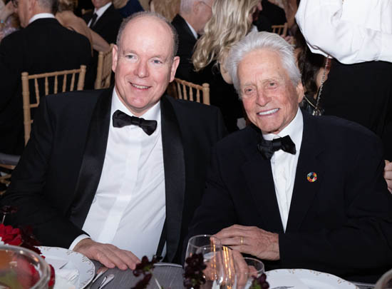 HSH Prince Albert II, Michael Douglas