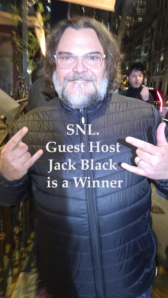 SNL. Guest Host Jack Black is a Winner