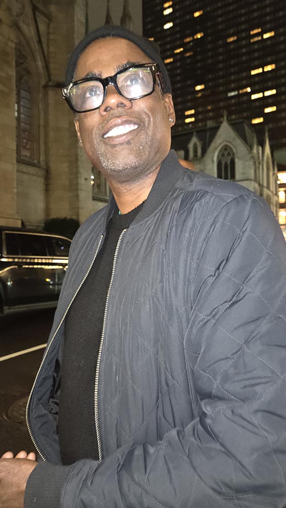Chris Rock a joy. photo by: rose billings black tie international magazine