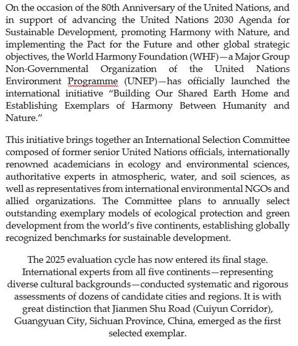 world Harmony Foundation