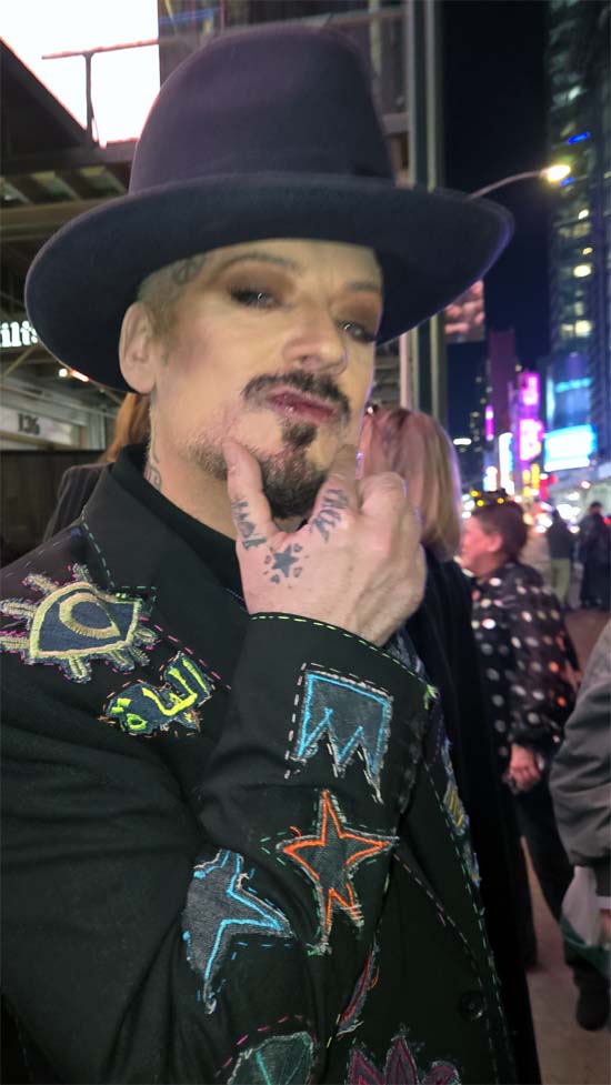 Boy George. photo by: rose billings black tie international magazine