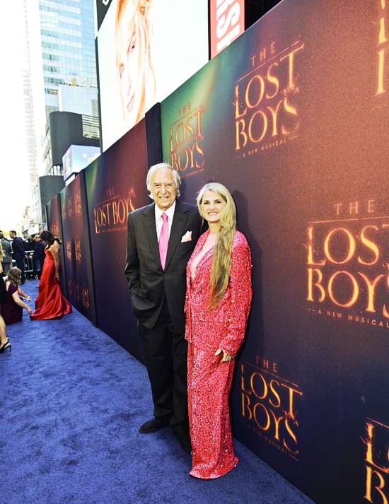 The_lost_Boys_Opening_Night_on_Broadway, Stewart F. Lane and Bonnie Comley ,  Palace Theatre Owner Stewart F. Lane and Bonnie Comley 
