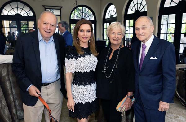 Martin Shafiroff, Jean Shafiroff, Veronica Kelly, Ray Kelly. Photo Credit: Capehart Photography, Palm Beach Luncheon to Celebrate women's history month