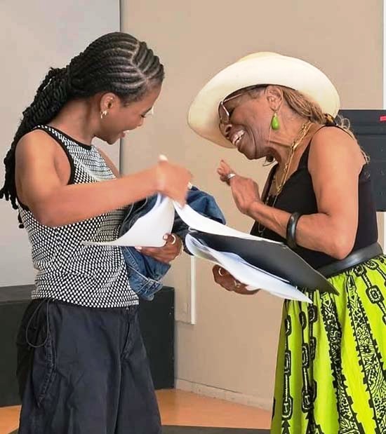 Brielle Webb and Joyce Griffen