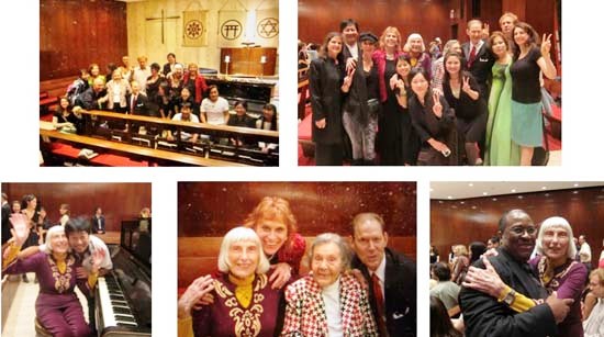 Heather Nakagaki, Tomoko Shibata, Rev. TK Nakagaki, Eleanor Daisey, Russell Daisey, Barry Gruber, SuZen, Sylvia Sporn, Dr. Judy Kuriansky, Shinji Harada; (upper right, left to right, back row): Juli Cooper, Kenji Nagano, SuZen, Dr. Judy Kuriansky, Sylvia Sporn, Eleanor Daisey, Russell Daisey, Tomoko Shibata, Barry Gruber, Heather Nakagaki.