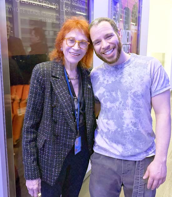Dr. Judy Kuriansky and actor Robin de Jesús