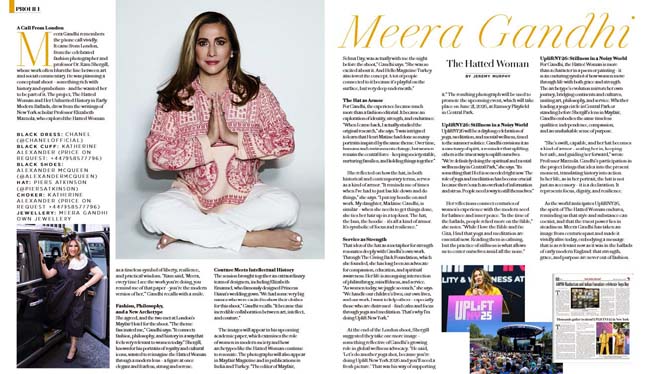 Meera Gandhi , Park Magazine Cove, meera gandhiir page1