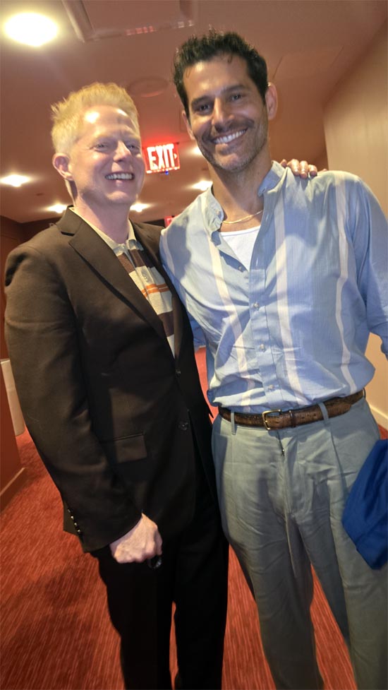 Jesse Tyler Ferguson with Eduardo Ramos . photo by Rose Billings