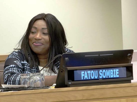 Africa Day at hte UN, Fatou Sombie Kabore